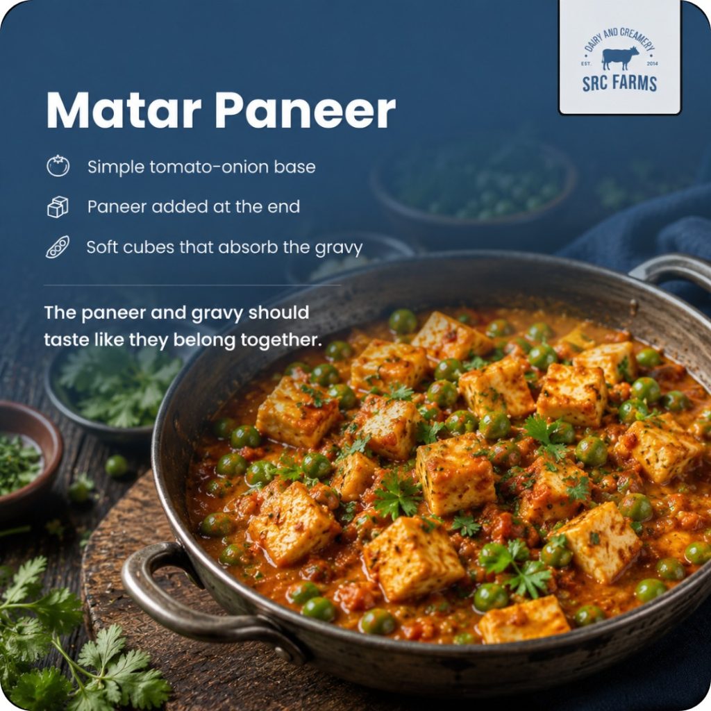 SRC farms matar paneer