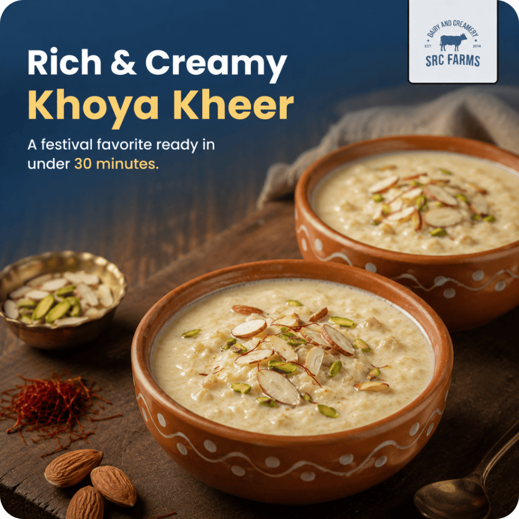 Rich and creamy khoya kheer